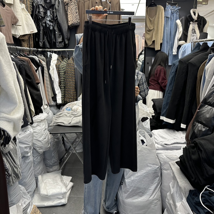 A-DEL韓國直郵㊣女裝新款人氣25秋冬時尚職業熱賣休閑褲加絨A-DEL休閑褲圖色3