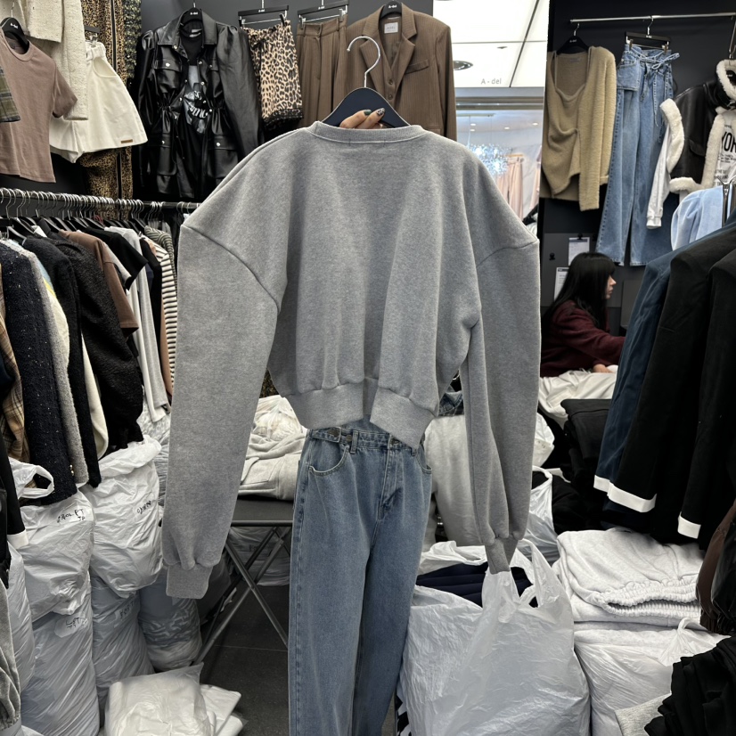 A-DEL東大門㊣實拍女裝新品熱賣25秋冬休閑人氣時尚衛衣加絨A-DEL衛衣