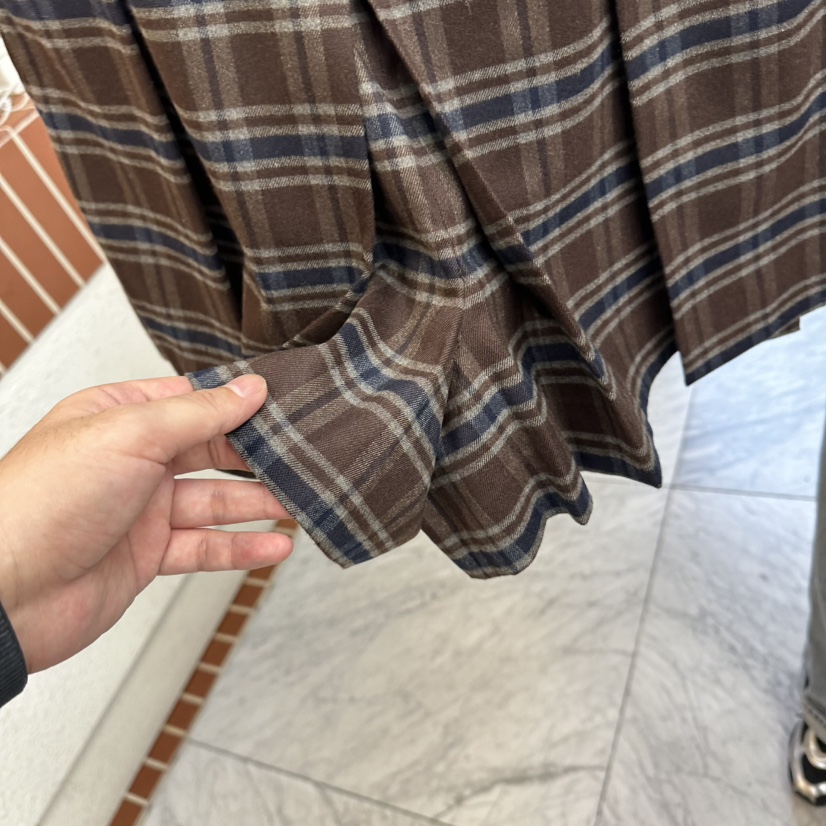 A-DEL東大門㊣直郵女裝新款職業推薦熱賣時尚裙褲羊毛格紋A-DEL裙褲