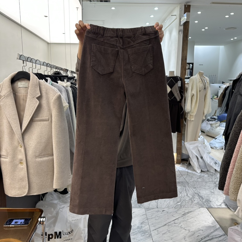 MOANA韓國直郵㊣女裝新品推薦休閑熱賣職業時尚休閑褲燈心絨MOANA休閑褲