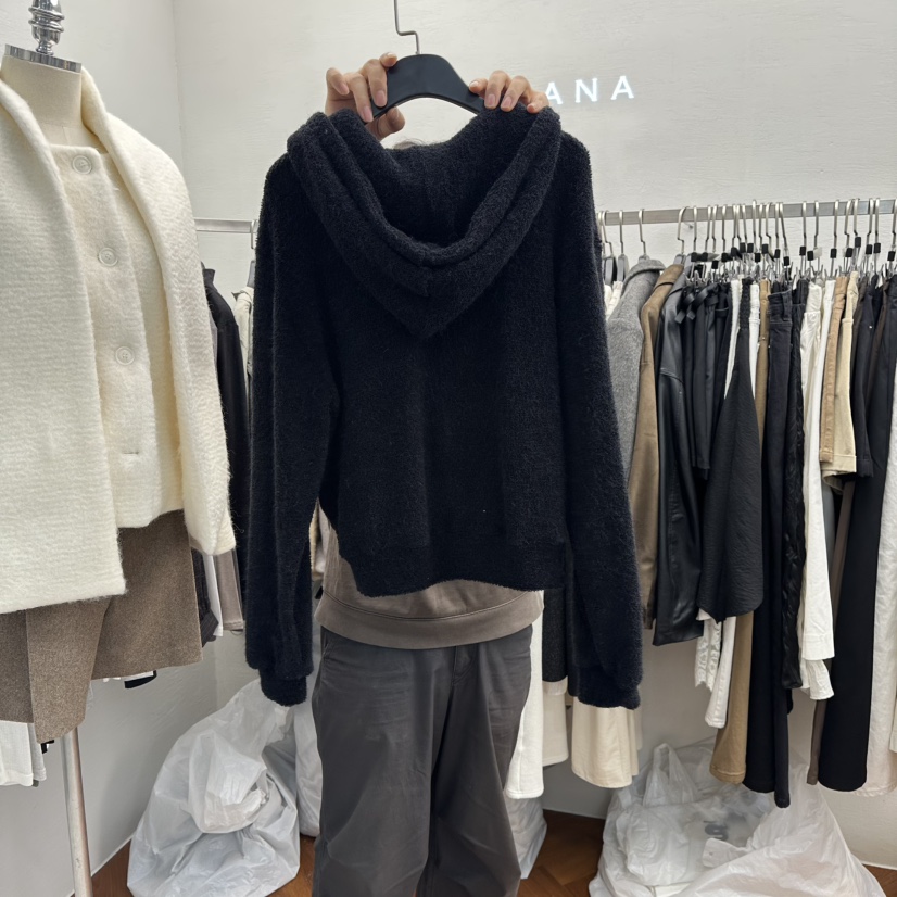 MOANA韓國直郵㊣女士新款熱賣人氣25秋冬時尚職業夾克柔軟兜帽MOANA夾克