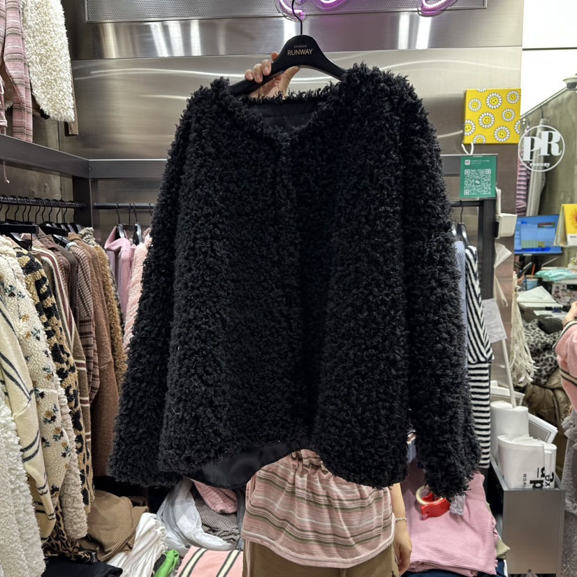 RUNWAY-런웨이東大門㊣代購女士新款熱賣人氣職業短款大衣RUNWAY短款大衣圖色3