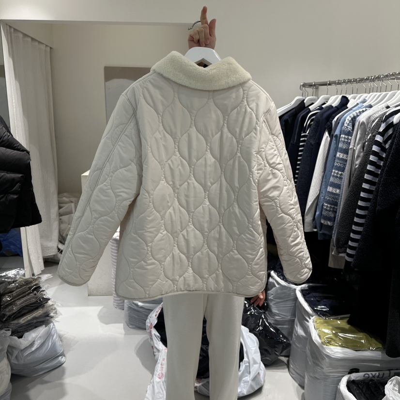 LORING RE I東大門㊣直郵女裝新品時尚休閑職業短款棉服絎縫LORING RE-I/BARE短款棉服