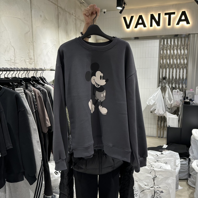 VANTA韓國代購㊣女士新品人氣時尚職業休閑推薦熱賣衛衣加絨VANTA衛衣圖色1