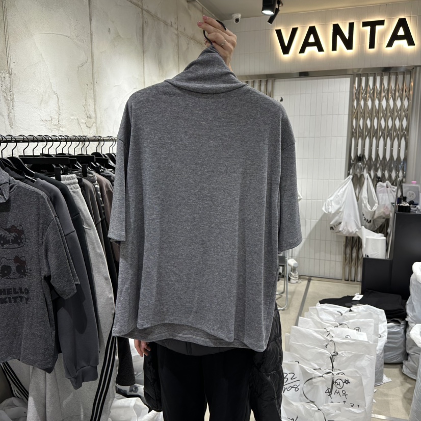 VANTA東大門㊣代購女士新品休閑時尚25秋冬熱賣人氣T恤高領VANTAT恤