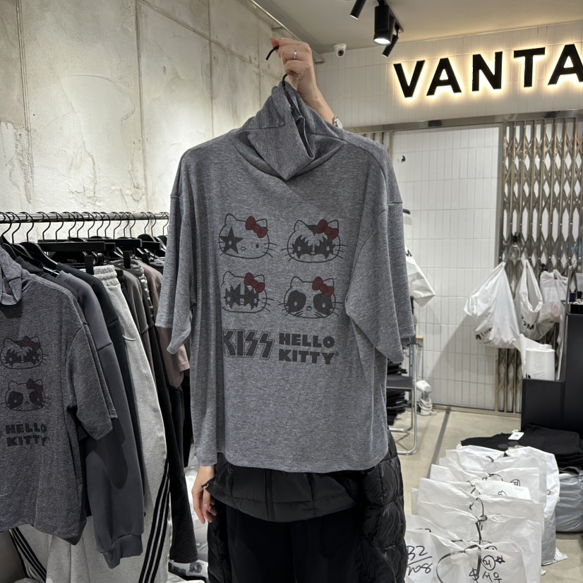 VANTA東大門㊣代購女士新品休閑時尚25秋冬熱賣人氣T恤高領VANTAT恤圖色1