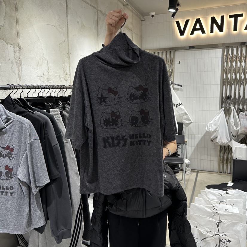 VANTA東大門㊣代購女士新品休閑時尚25秋冬熱賣人氣T恤高領VANTAT恤圖色2