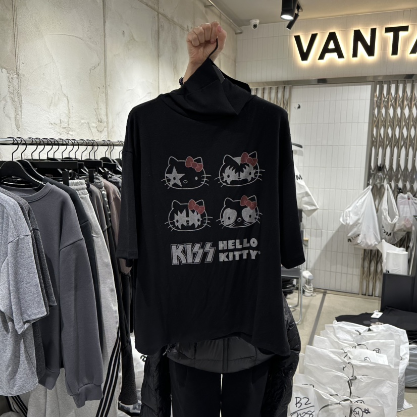 VANTA東大門㊣代購女士新品休閑時尚25秋冬熱賣人氣T恤高領VANTAT恤圖色3