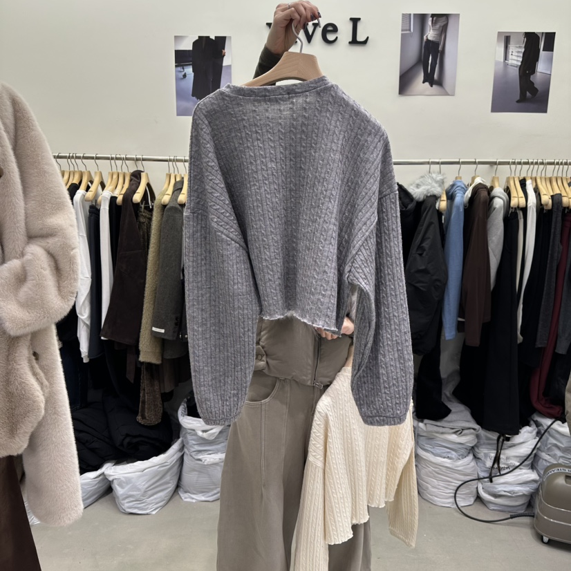 VIVEL東大門㊣實拍女士新款職業推薦休閑熱賣25秋冬時尚針織衫VIVEL針織衫