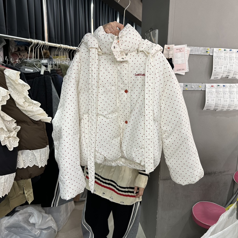 MOMAZU東大門㊣代購女裝新款休閑職業時尚熱賣人氣短款棉服棉MOMAZU短款棉服圖色1