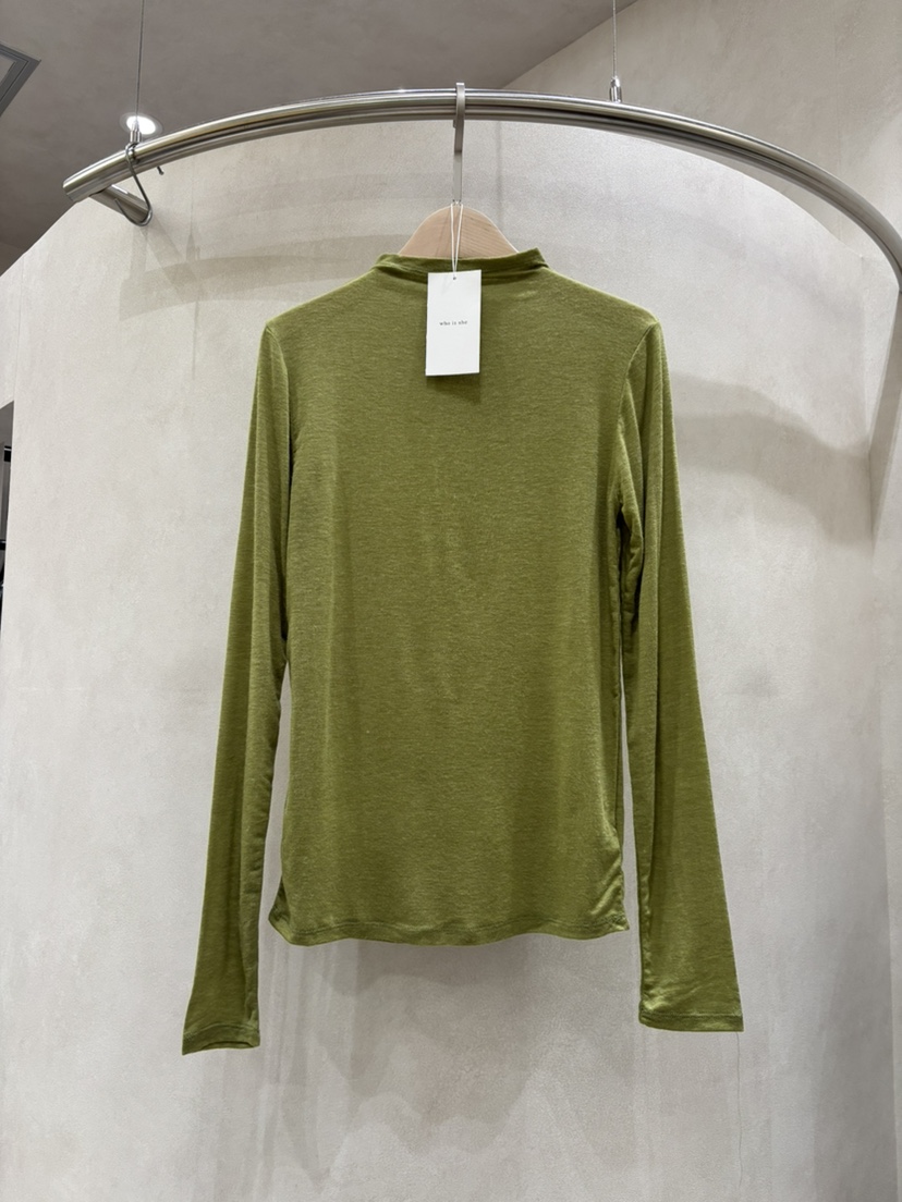 WHO IS SHE東大門㊣實拍女裝新品推薦休閑職業熱賣長袖T恤WHO IS SHE長袖T恤圖色3