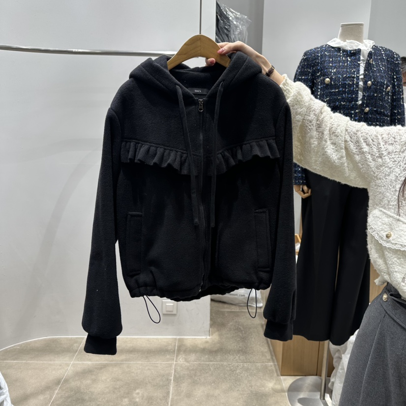 ENVY東大門㊣實拍女士新品推薦休閑人氣職業時尚熱賣25秋冬夾克ENVY夾克圖色2黑色