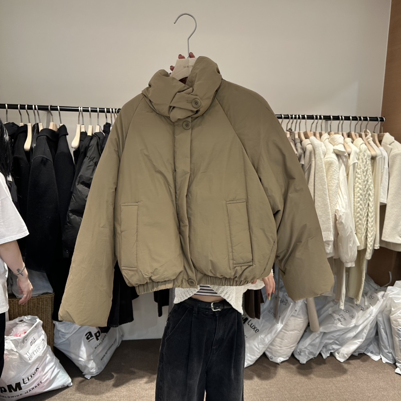 LE BUTTER韓國代購㊣女士新款休閑推薦人氣短款羽絨服鵝絨LE BUTTER短款羽絨服圖色2