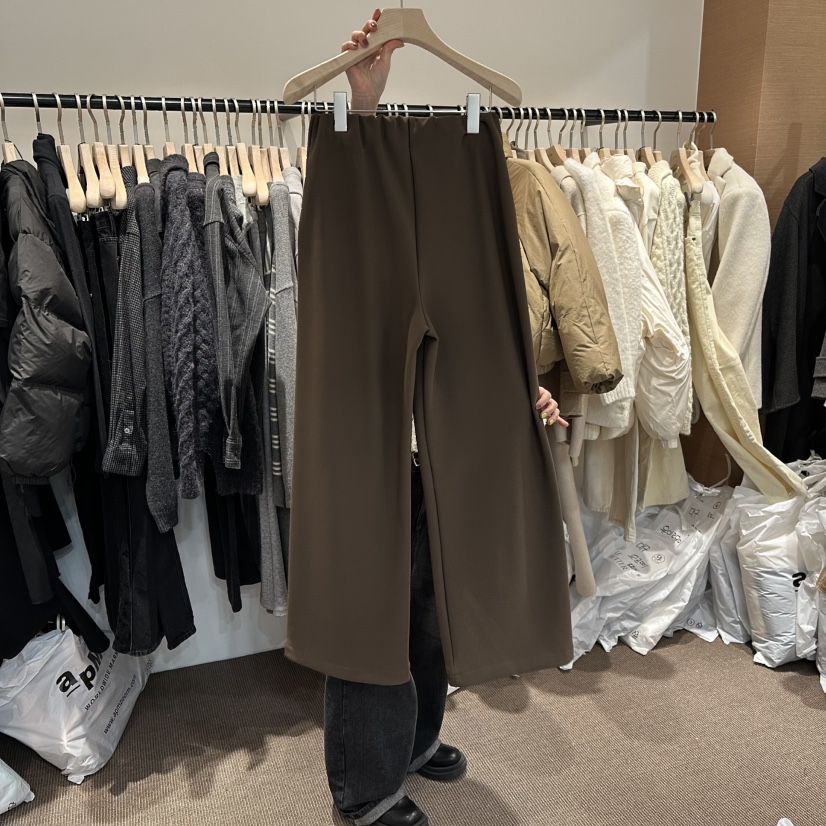 LE BUTTER東大門㊣實拍女裝新品推薦25秋冬熱賣休閑褲加絨LE BUTTER休閑褲