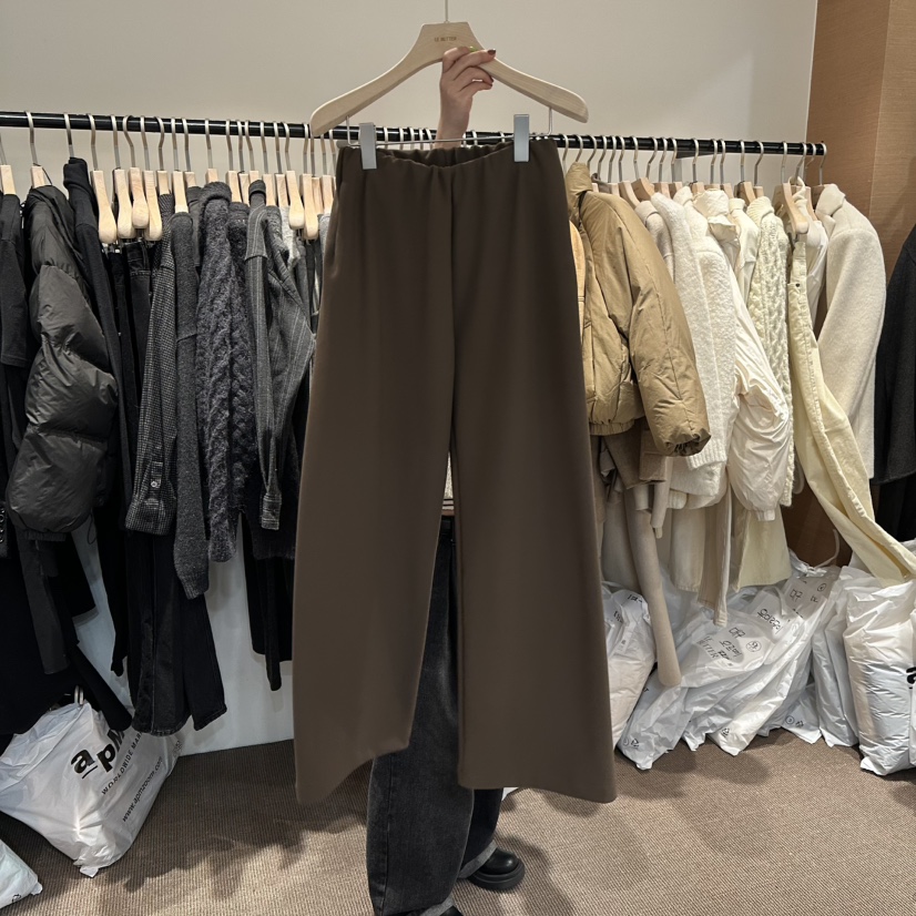 LE BUTTER東大門㊣實拍女裝新品推薦25秋冬熱賣休閑褲加絨LE BUTTER休閑褲圖色1