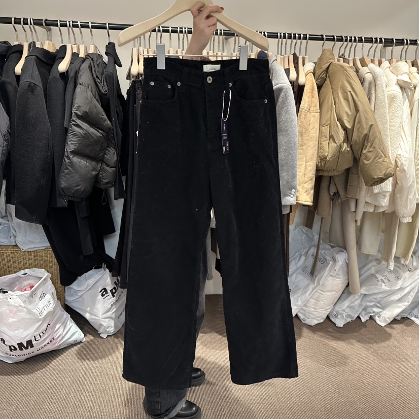 LE BUTTER韓國代購㊣女裝新品人氣職業推薦熱賣時尚休閑褲LE BUTTER休閑褲圖色2