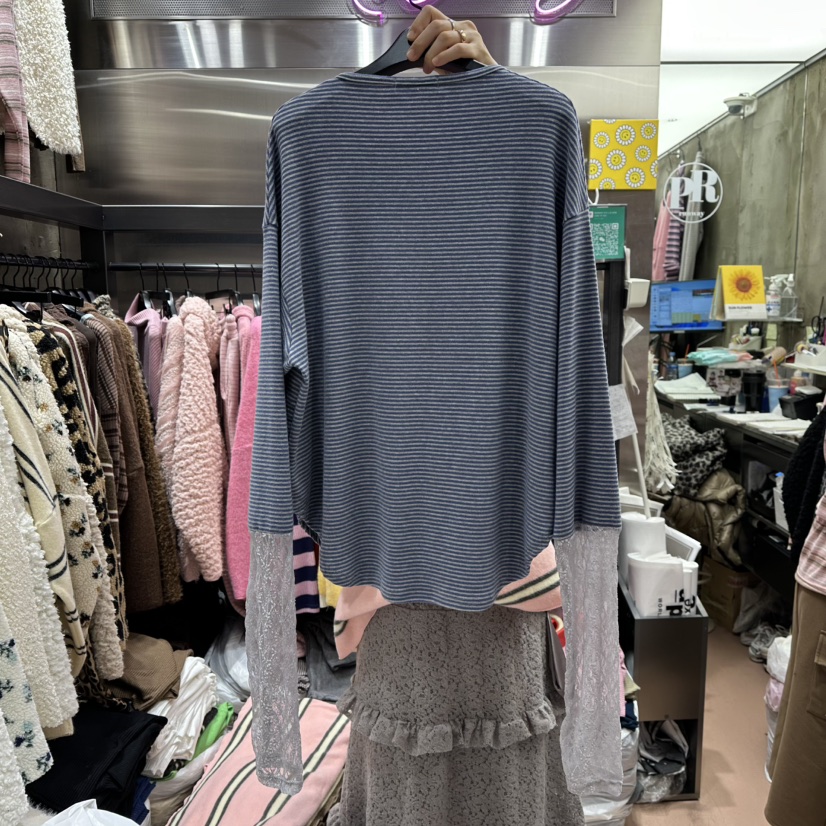 RUNWAY-런웨이東大門㊣代購女裝新款時尚休閑25秋冬長袖T恤RUNWAY長袖T恤