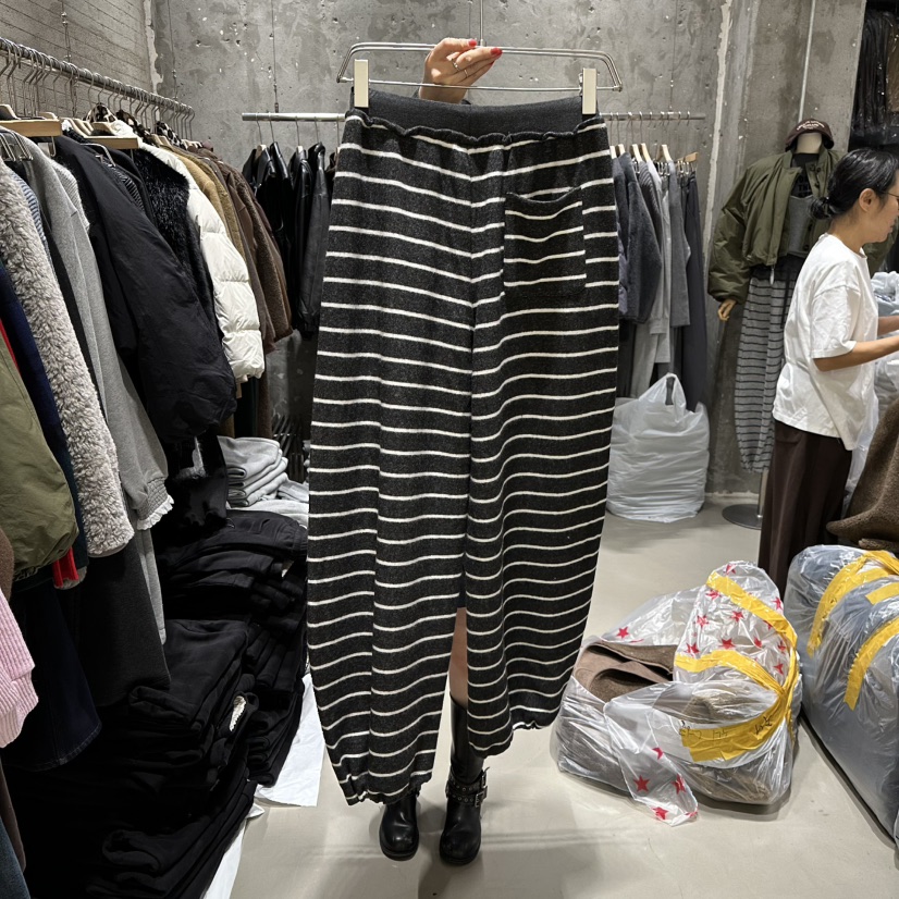 JUNI韓國代購㊣女裝新品休閑25秋冬時尚職業熱賣人氣休閑褲my juni休閑褲