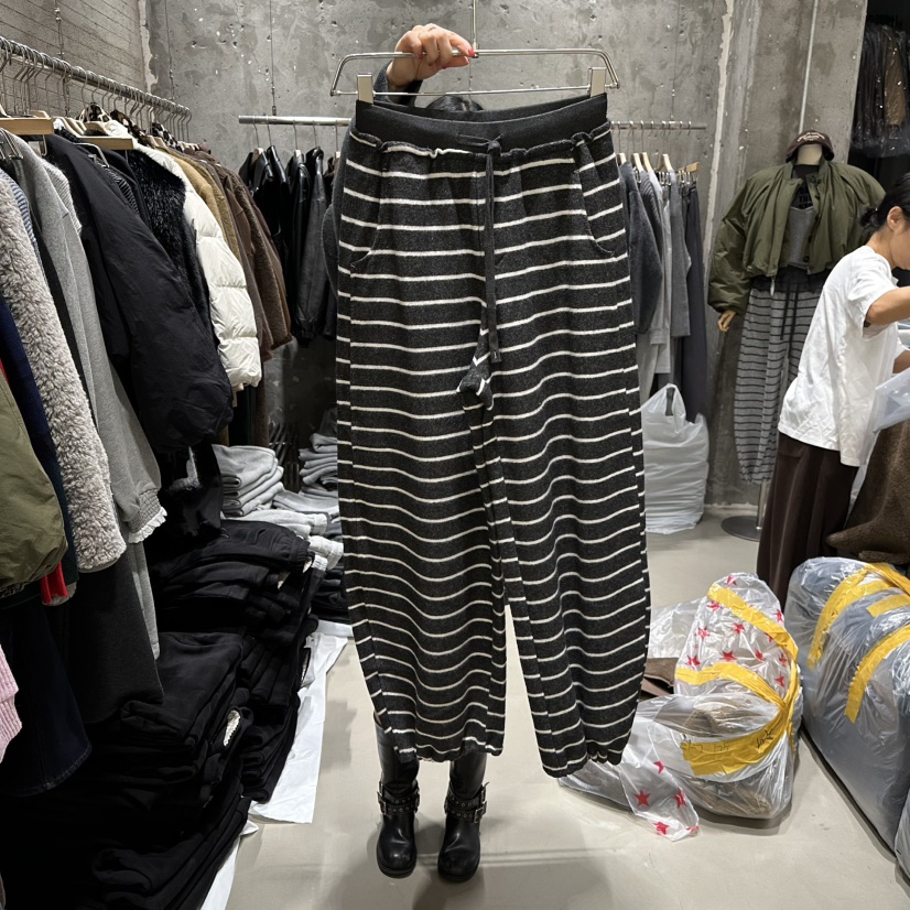 JUNI韓國代購㊣女裝新品休閑25秋冬時尚職業熱賣人氣休閑褲my juni休閑褲圖色2