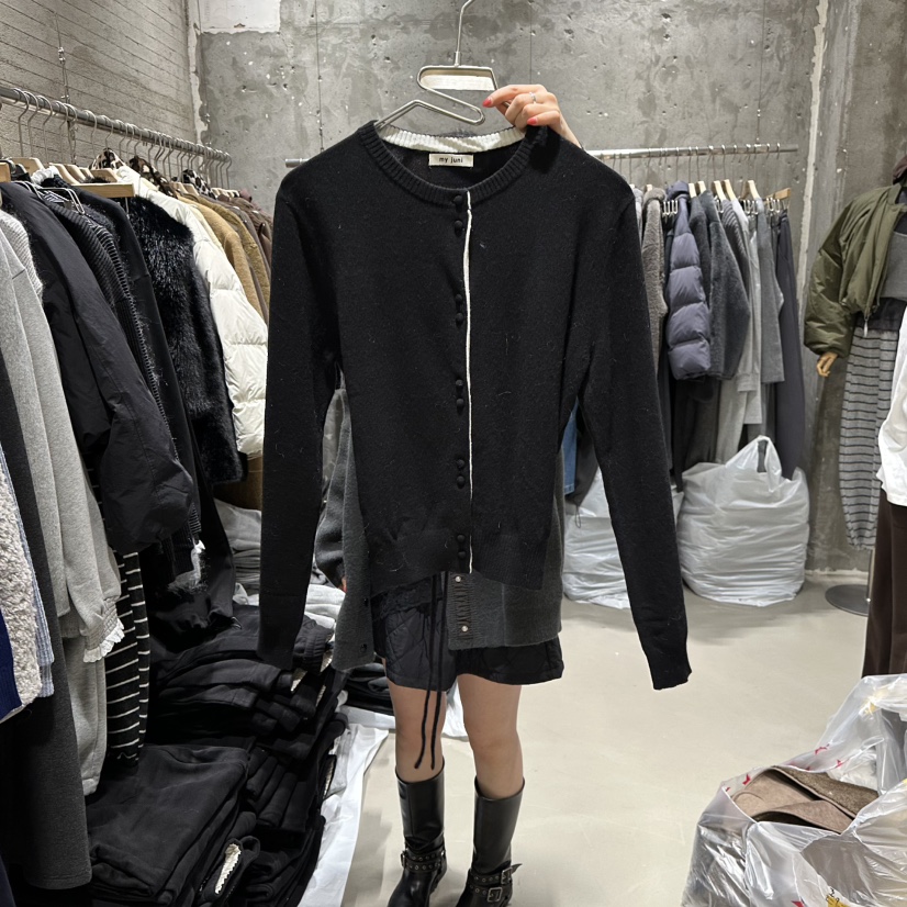 JUNI韓國直郵㊣女士新品25秋冬職業熱賣休閑推薦時尚針織衫my juni針織衫圖色4