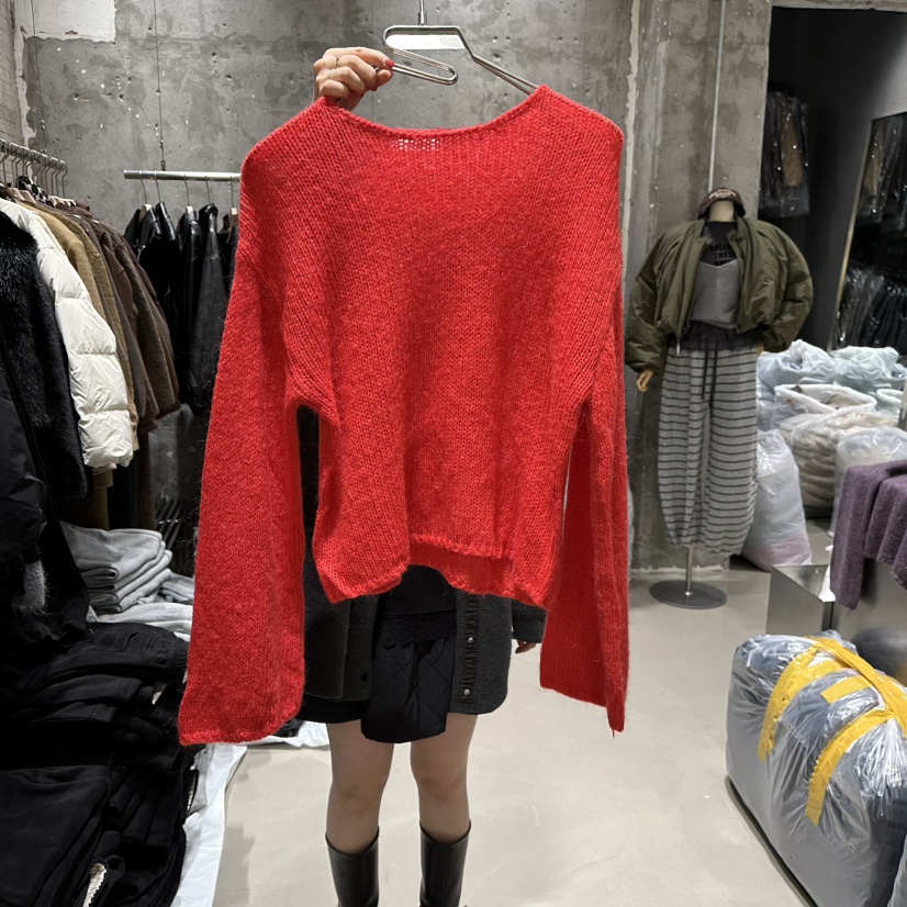 JUNI東大門㊣直郵女裝新品25秋冬職業休閑時尚針織衫馬海毛my juni針織衫圖色3