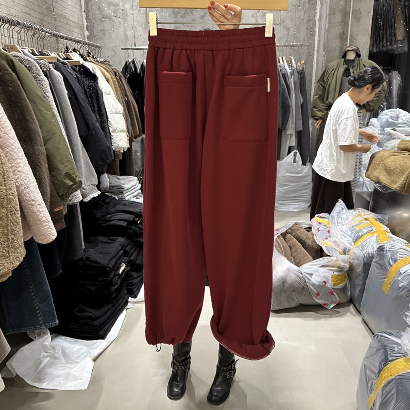 JUNI東大門㊣實拍女裝新款職業熱賣時尚休閑人氣休閑褲加絨my juni休閑褲