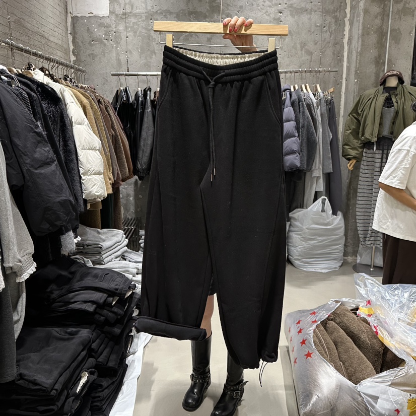 JUNI東大門㊣實拍女裝新款職業熱賣時尚休閑人氣休閑褲加絨my juni休閑褲圖色4