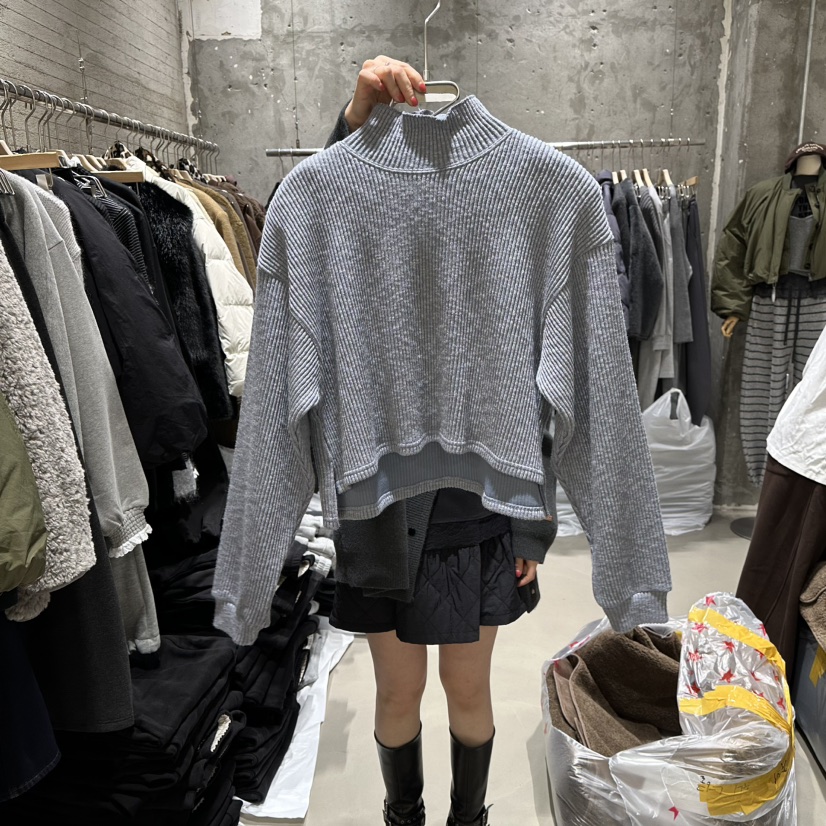 JUNI東大門㊣直郵女裝新款25秋冬職業時尚人氣推薦休閑針織衫my juni針織衫圖色4