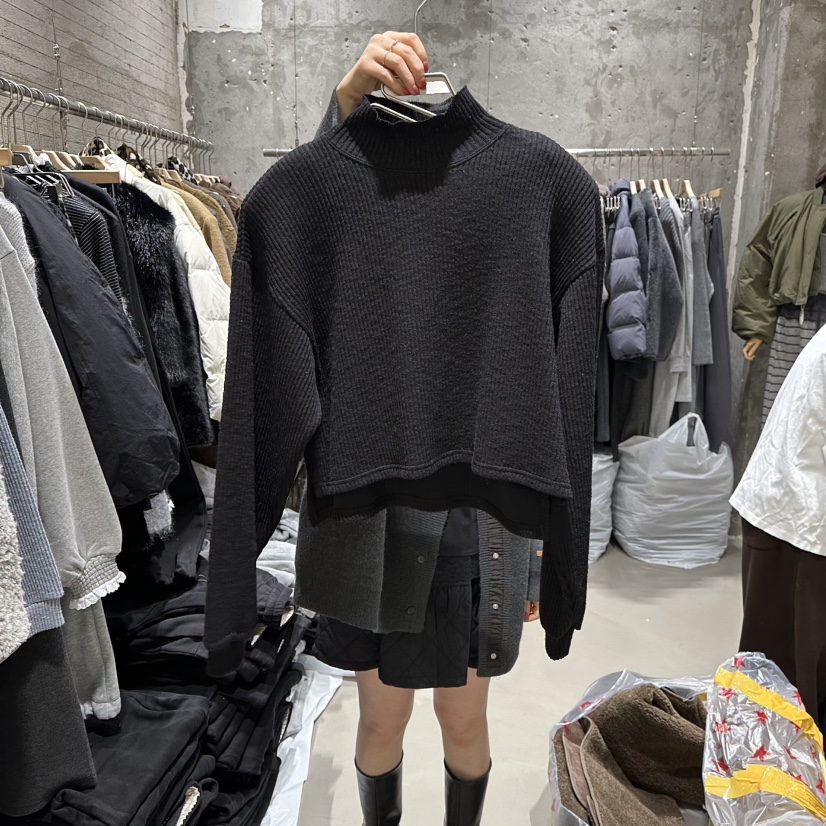 JUNI東大門㊣直郵女裝新款25秋冬職業時尚人氣推薦休閑針織衫my juni針織衫圖色5