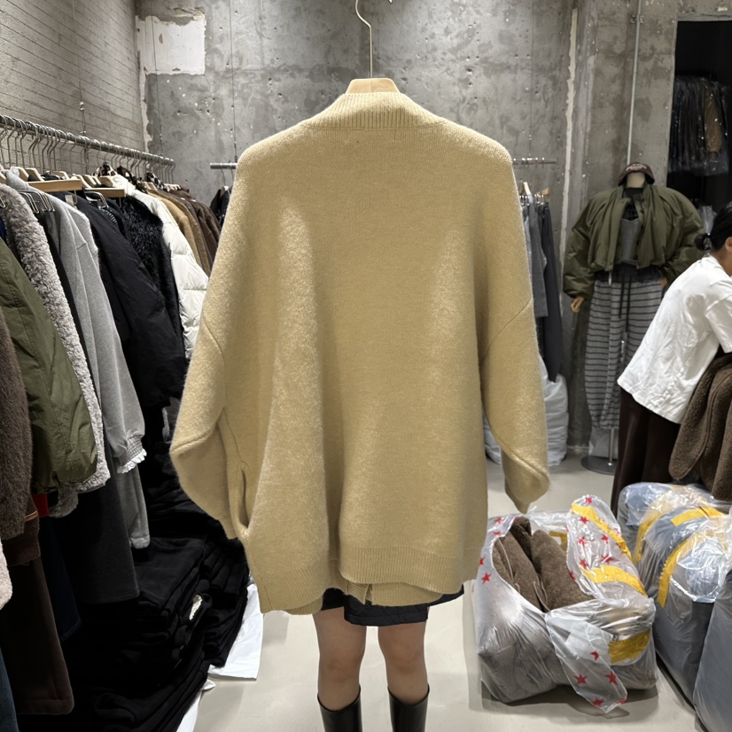 JUNI韓國直郵㊣女士新品職業熱賣25秋冬時尚休閑人氣針織衫my juni針織衫