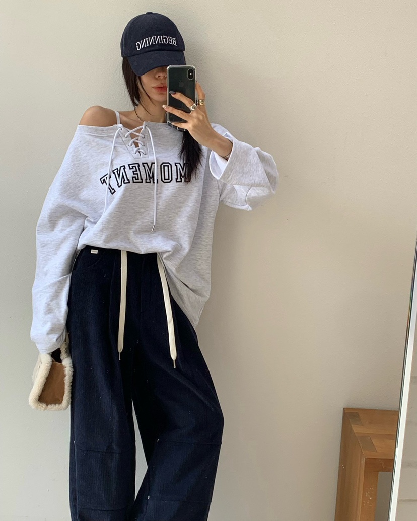 REVE CITE-L東大門㊣實拍女裝新款熱賣人氣職業休閑褲燈芯絨REVE CITE休閑褲