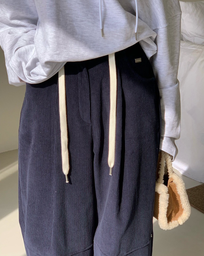 REVE CITE-L東大門㊣實拍女裝新款熱賣人氣職業休閑褲燈芯絨REVE CITE休閑褲