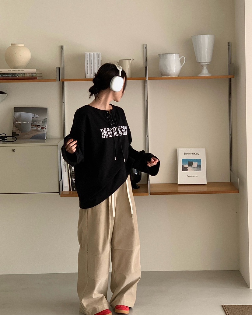 REVE CITE-L東大門㊣實拍女裝新款熱賣人氣職業休閑褲燈芯絨REVE CITE休閑褲