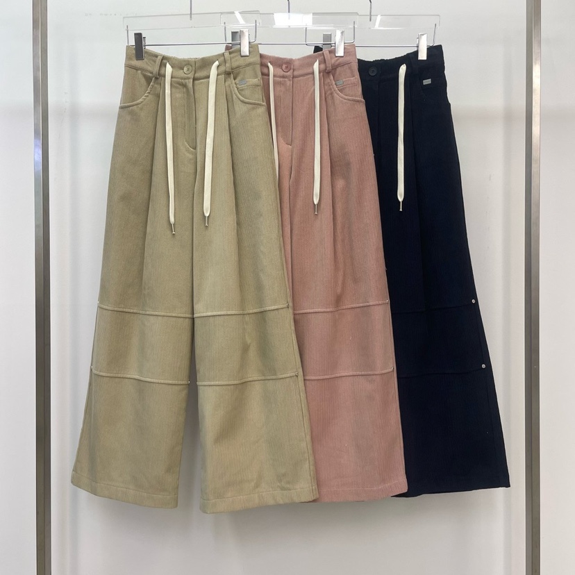 REVE CITE-L東大門㊣實拍女裝新款熱賣人氣職業休閑褲燈芯絨REVE CITE休閑褲