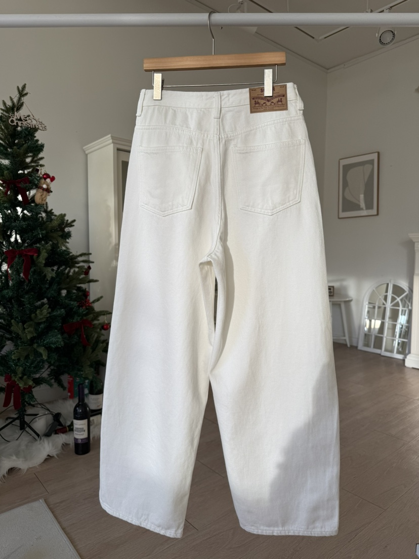 SOLAR韓國直郵㊣女士新款職業推薦時尚25秋冬人氣休閑牛仔褲SOLAR牛仔褲