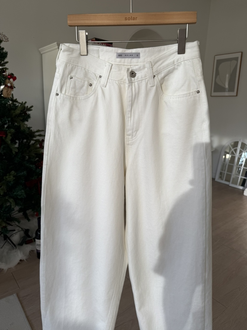 SOLAR韓國直郵㊣女士新款職業推薦時尚25秋冬人氣休閑牛仔褲SOLAR牛仔褲