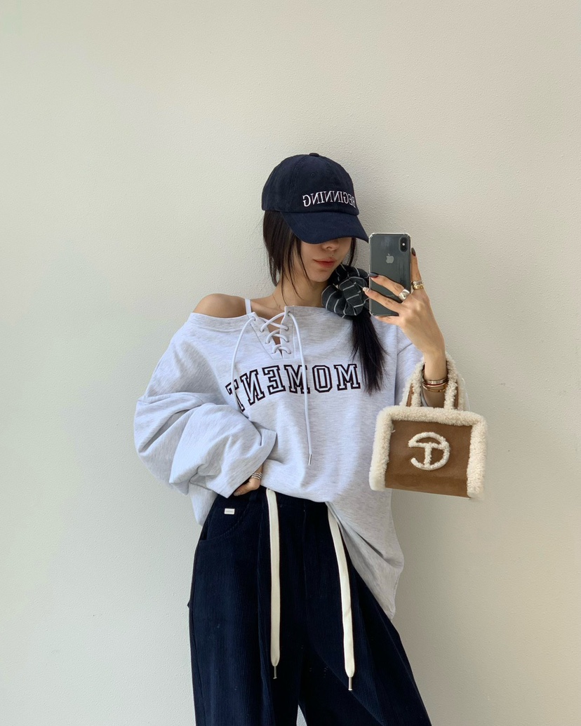 REVE CITE-L韓國直郵㊣女裝新款休閑推薦時尚熱賣衛衣羊毛衫REVE CITE衛衣