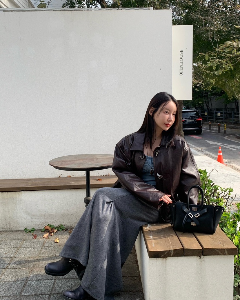 REVE CITE-L東大門㊣直郵女士新品職業25秋冬人氣長裙拉鏈REVE CITE長裙