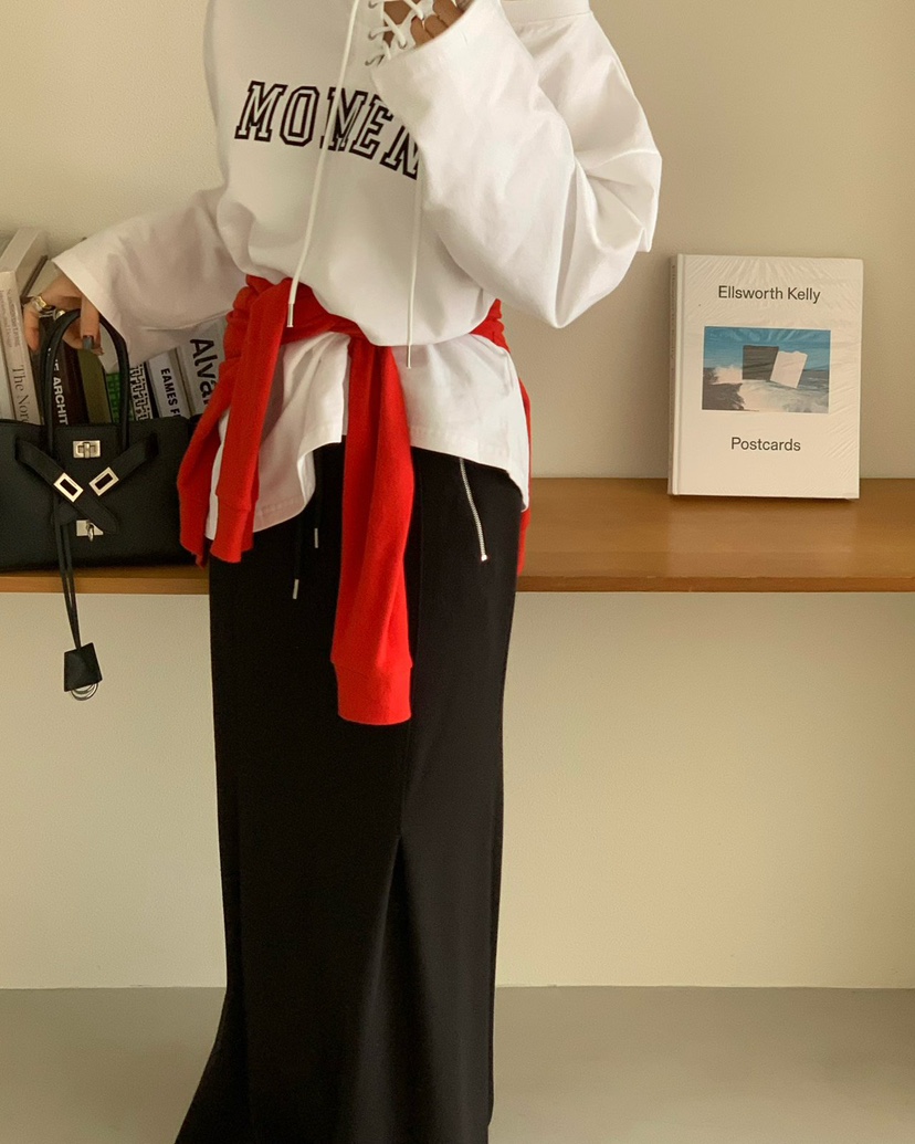 REVE CITE-L東大門㊣直郵女士新品職業25秋冬人氣長裙拉鏈REVE CITE長裙