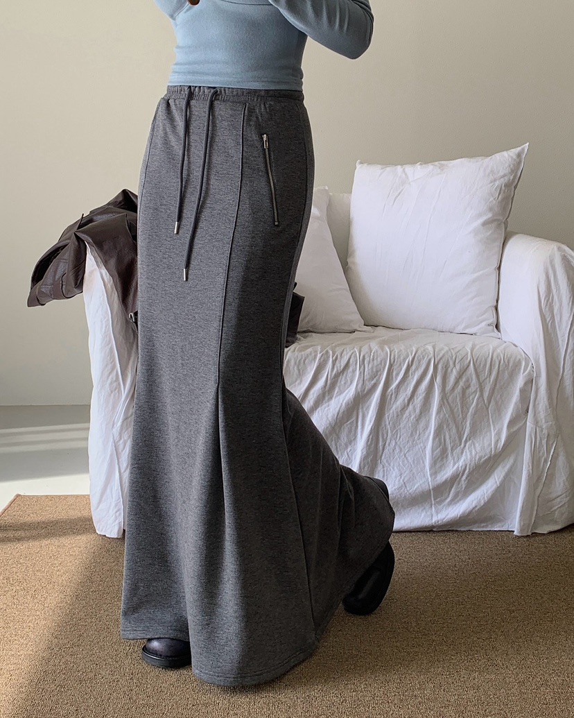 REVE CITE-L東大門㊣直郵女士新品職業25秋冬人氣長裙拉鏈REVE CITE長裙圖色1