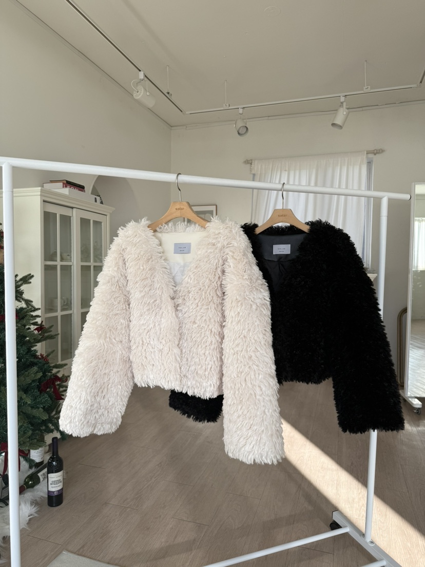 SOLAR韓國代購㊣女士新品休閑25秋冬熱賣人氣時尚推薦短款大衣SOLAR短款大衣