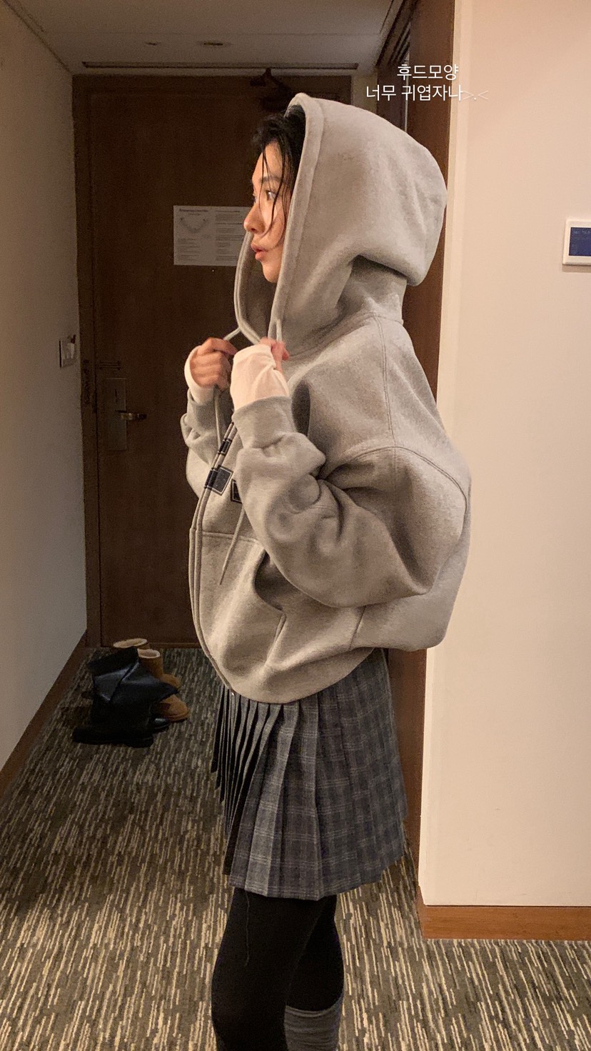 OVER RICH東大門㊣直郵女裝新款25秋冬推薦熱賣夾克拉鏈連帽OVER RICH夾克