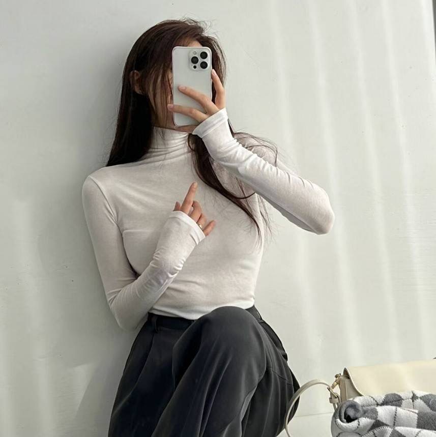 LAURENT東大門㊣代購女裝新品職業時尚熱賣25秋冬人氣長袖T恤LAURENT長袖T恤圖色1