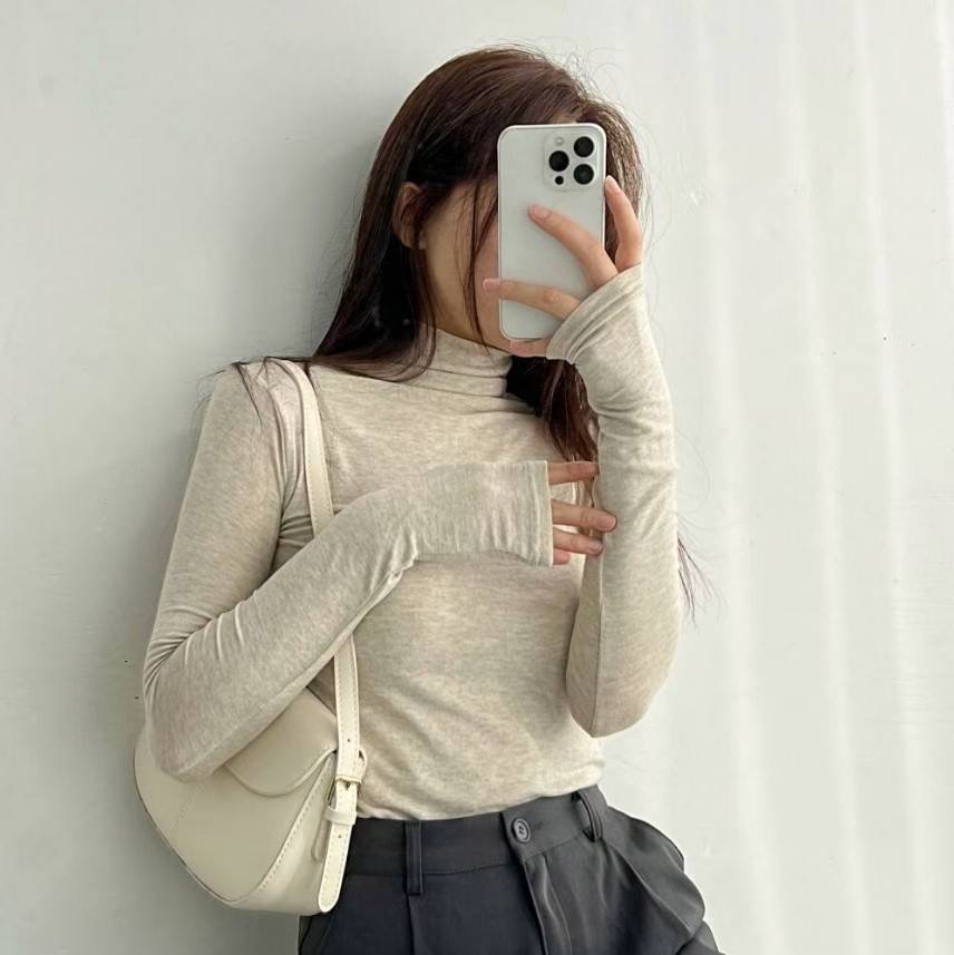 LAURENT東大門㊣代購女裝新品職業時尚熱賣25秋冬人氣長袖T恤LAURENT長袖T恤圖色2