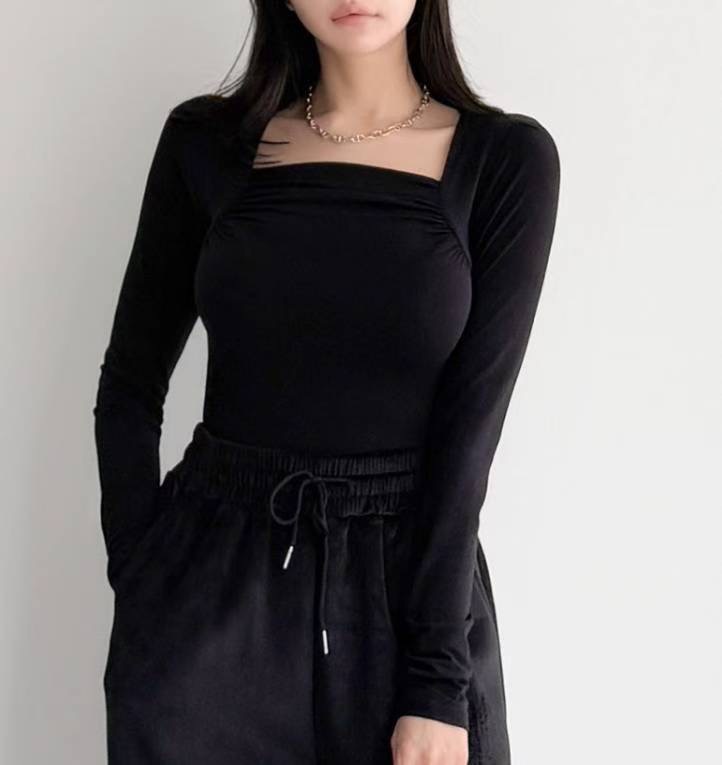 LAURENT東大門㊣直郵女裝新品推薦休閑人氣職業熱賣長袖T恤LAURENT長袖T恤圖色4