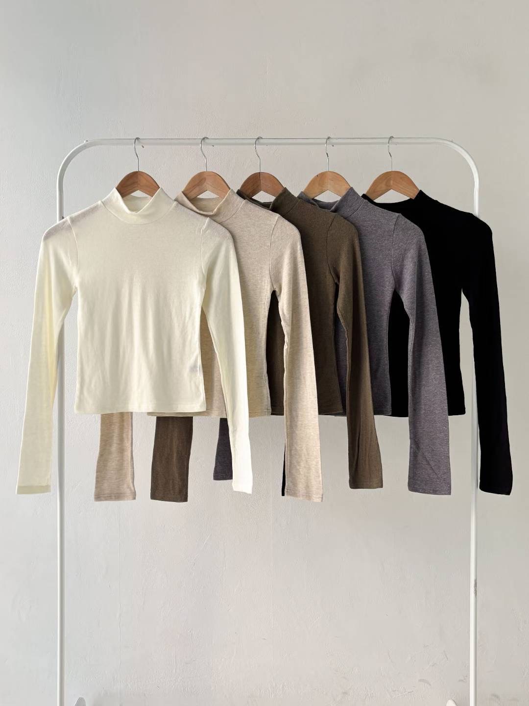 LAURENT韓國直郵㊣女裝新款25秋冬休閑時尚職業人氣長袖T恤LAURENT長袖T恤圖色5左五色