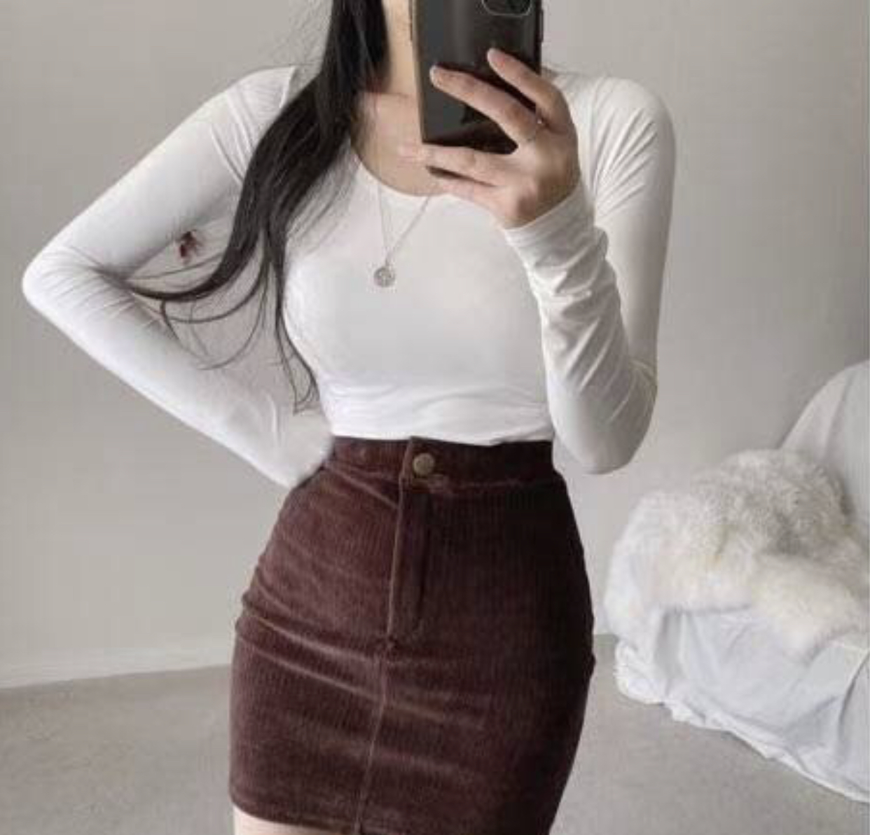 LAURENT東大門㊣代購女裝新品休閑職業人氣時尚25秋冬長袖T恤LAURENT長袖T恤圖色1