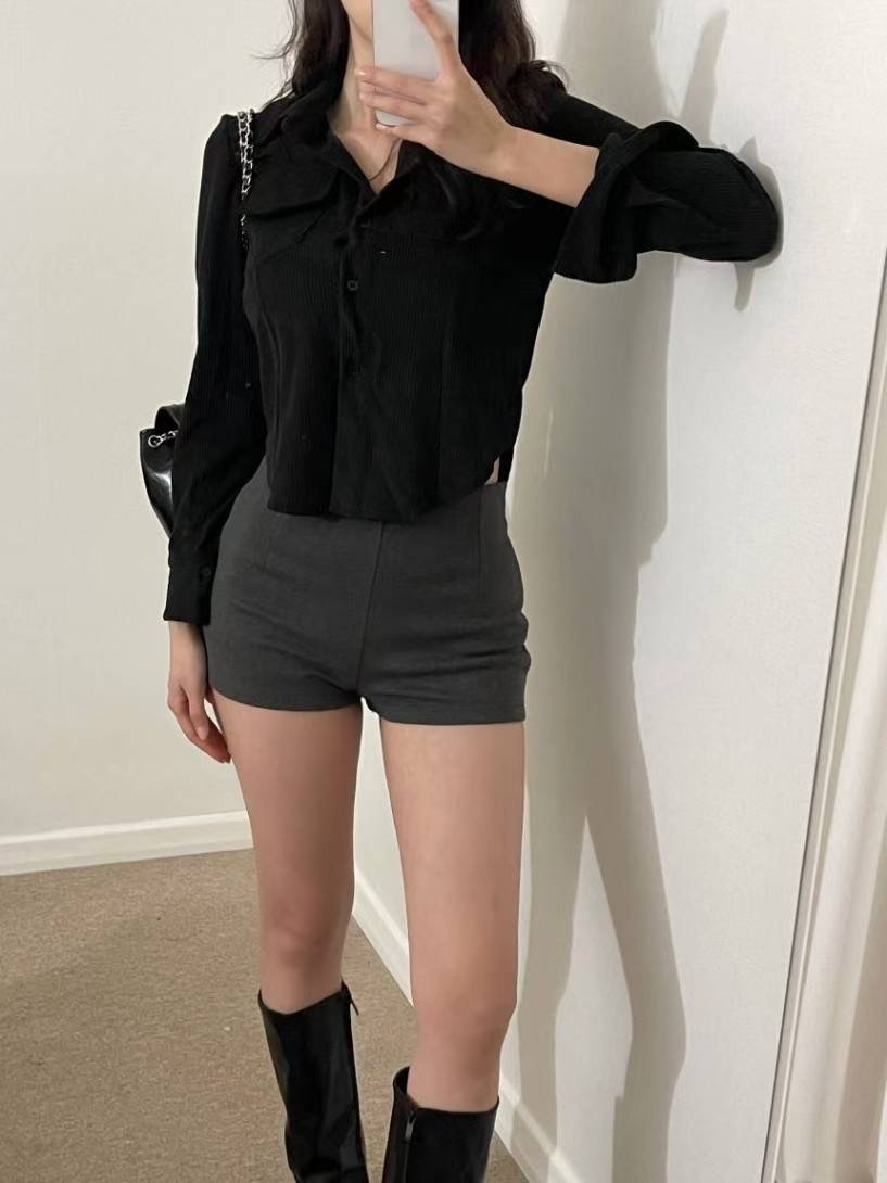 LAURENT東大門㊣代購女裝新品推薦休閑人氣職業時尚襯衫蕾絲衫LAURENT襯衫/蕾絲衫圖色3