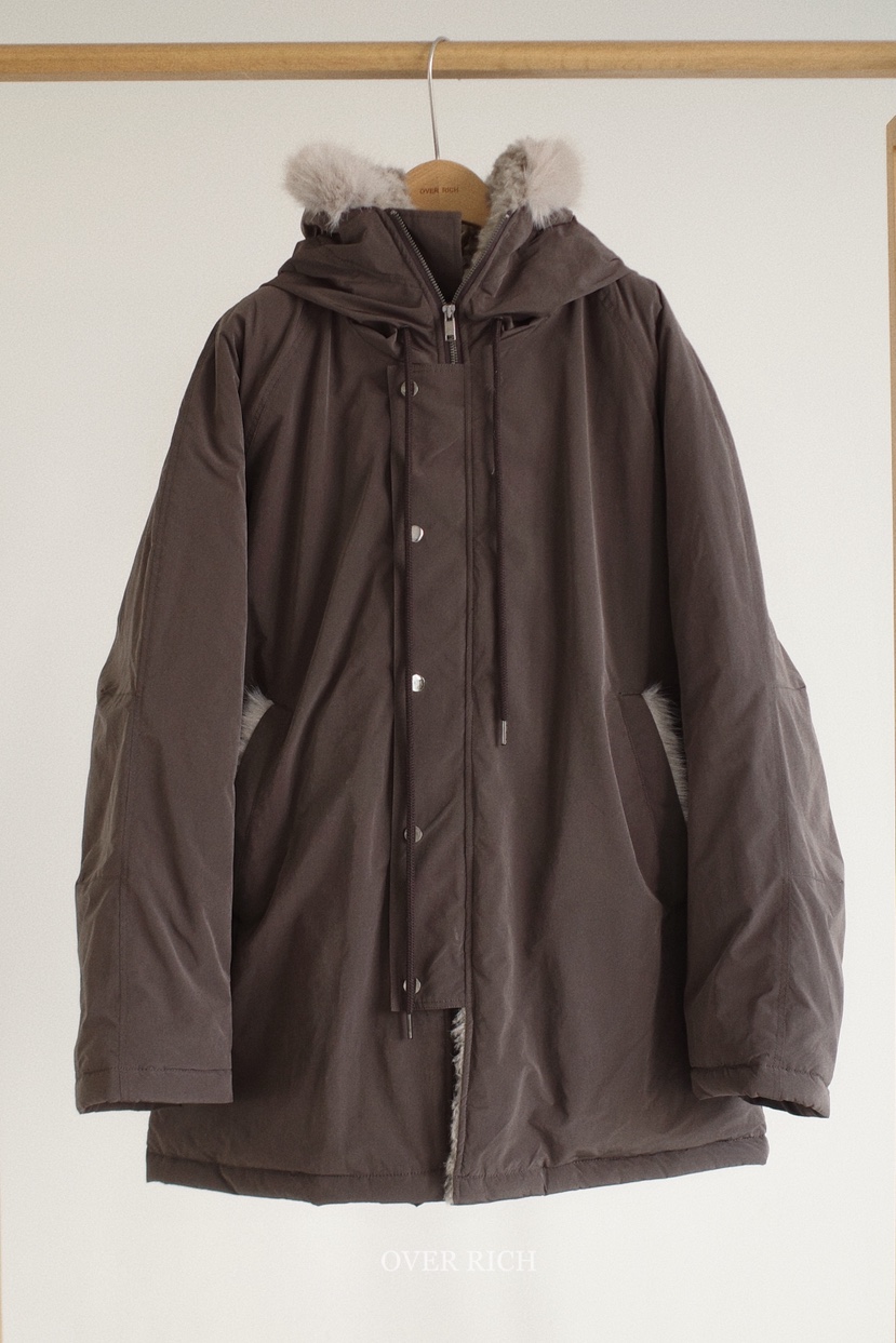 OVER RICH東大門㊣實拍女裝新品休閑熱賣25秋冬推薦長款棉服OVER RICH長款棉服圖色2