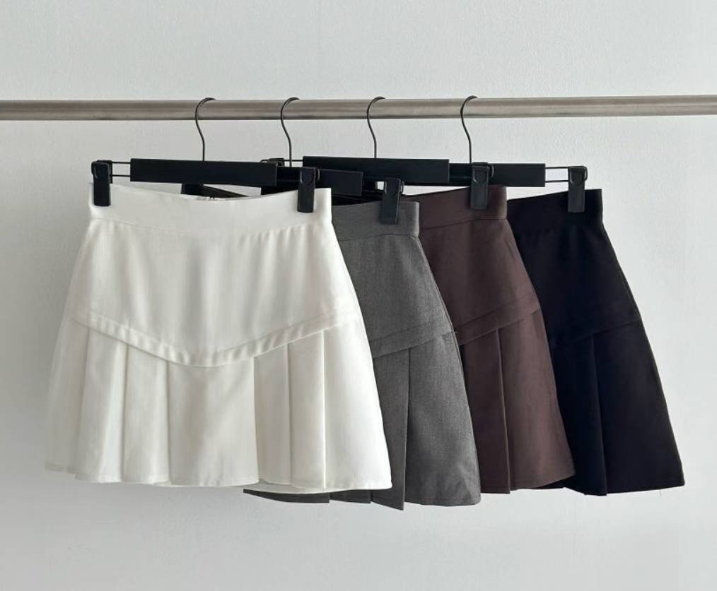 LAURENT韓國直郵㊣女裝新品25秋冬熱賣職業休閑人氣時尚短裙LAURENT短裙圖色4左四色